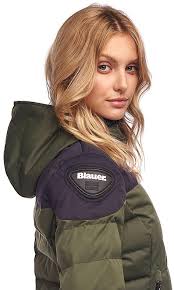 Femme superdry vestes et manteaux doudoune sans manches à double zip fuji slim gribouillis bleu marine. Doudoune Femme Blauer Easy Winter Woman 2 0 Vert Bleu Vente En Ligne Outletmoto Eu