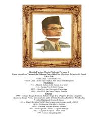 Juga merupakan pengasas barisan nasional, iaitu parti komponen terkuat dalam sejarah politik malaysia. Biodata Perdana Menteri Malaysia Pertama 1