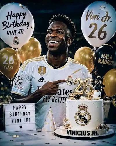 Vinicius Junior turns 26, celebrating his football career