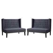 Free shipping on orders of $35+ and save 5% every day with your target redcard. Tov Furniture Modern Halifax Grey Linen Banquette Bench Tov 63114 Grey Minimal Modern