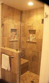 A small, full bathroom needs a space large enough to house each of the fixtures and functions of a frequent bathroom, and most all houses have a minumum of one of these. 43 Amazing Bathrooms With Half Walls Interior God Bathroom Remodel Shower Shower Remodel Half Wall Shower