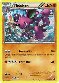 Details for the pokemon move horn drill. Nidoking 58 116 Rare Pokemon Singles Plasma Freeze Coretcg