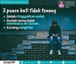 Sempena hari yang baik ini, marilah kita reflek diri kita untuk menjaga hati agar hidup kita lebih aman dan tenteram. Fazela Zainal Voelx Sj Twitter