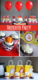 Cute Birthday Ideas For 3 Year Old Boy Cute Firefighter Birthday Party Pizzazzerie Fire Fighter Birthday Party Firefighter Birthday Fireman Birthday