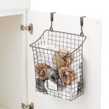 I love this idea of storing extra linens on the back of a closet door to keep them from being wrinkled. 8 Genius Over The Door Organizers All Under 50 Real Simple