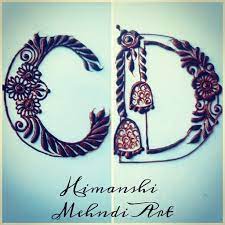 C is commonly used to describe the c: K4 Henna Alphabet Letters Mehndi Designs Facebook