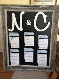 Rehearsal Dinner Seating Chart Made By My Friend Kathryn