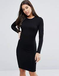 Rose gold sequin detail long sleeve bodycon dress. Asos Midi Long Sleeve Bodycon Dress Asos
