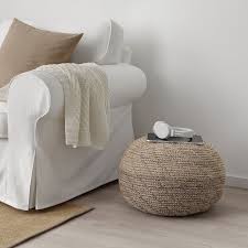 Sandared Bodenkissen Beige Ikea Deutschland In 2020 Bodenkissen Ikea Boden Puff