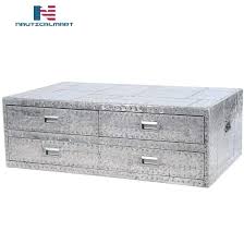 Nauticalmart Aviator Spitfire Trunk Coffee Table Coffee Table Trunk Coffee Table With Storage Metal Chest