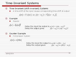 Lecture 4 Linear Time Invariant Systems Instructor Dr