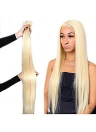 Create a quick bob or light flip end style in minutes. Makeupsbuy Double Drawn 3 Pieces 10 40inch 613 Blonde Silky Straight Hair Weave Bundles Thick And
