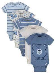 Gerber Gerber Baby Boy Organic Short Sleeve Onesies Bodysuits 5 Pack Walmart Com In 2021 Baby Boy Outfits Cute Baby Clothes Short Sleeve Onesies