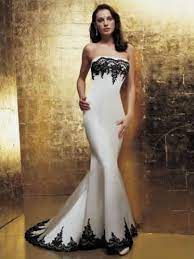 Black And White Wedding Dress Love How Sophisticated This Dress Looks Sleek And Beautiful Bridal Black Lace Wedding Dress Black Lace Wedding Black Wedding