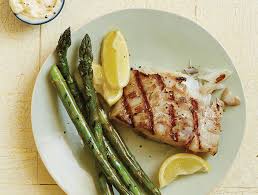 Check spelling or type a new query. Buttery Lemon Grilled Fish On Grilled Asparagus