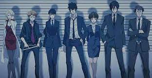 He is quite tall and has black hair with small blue eyes. List Of Psycho Pass Characters Wikipedia