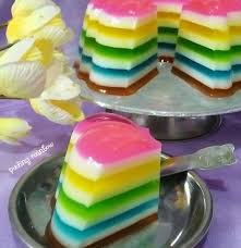 Cara Membuat Pudding Lapis Warna Warni Yang Cantik Dan Indah Di 2020 Kue Lezat Makanan Enak Makanan