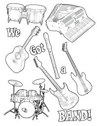 This compilation of over 200 free, printable, summer coloring pages will keep your kids happy and out of trouble during the heat of summer. Best Coloring Musical Instruments Coloring Pictures For Coloring Home