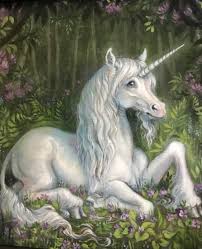 White Woodland Unicorn Original Painting &mdash; Art of Kelly Sparks