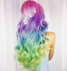 Layers will really show off the different shades in the adding silver to purple and blue hair creates a pearlescent look meant to mimic the colors shown when light hits a pearl. 18 Unicorn Rainbow Pink Purple Blue Green Yellow Mermaid Etsy