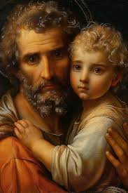 Tenderness of saint joseph a touching portrayal of the paternal love and  guidance shared between st