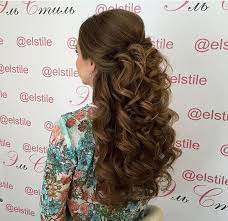 Big Curls Half Up Half Down Wedding Hairstyles Quince Hairstyles Pageant Hair Wedding Hair Down