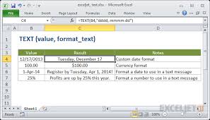 How To Use The Excel Text Function Exceljet