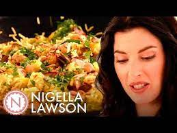 Nigella Lawson S Saffron Scented Chicken Pilaf Forever Summer With Nigella Youtube Chicken Pilaf Nigella Nigella Lawson Recipes