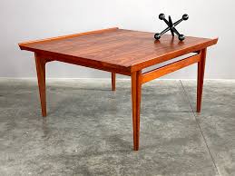 There are no screens or digital software; Finn Juhl Teak Coffee Table Or End Table 1000 Vintage Modern Maine