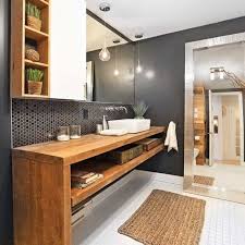 Une Salle De Bain Rustique Chic Idee Salle De Bain Deco Salle De Bain Bois Et Salles De Bains Rustiques