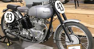 Triumph Square Barrel Road Racer On Display At Lemay America S Car Museum Tacoma Wa Car Museum Racing Bikes Triumph Motorcycles