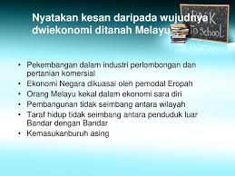 Perkembangan aktiviti ekonomi sebelum dan semasa pemerintahan british. Dasar British Dan Kesannya Terhadap Ekonomi Negara Ppt Download