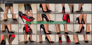 Teasing and masturbating in fencenet pantyhose with a stiletto heel. 140261 Shoe Mistress Leg Worship Shoe Worship Masturbation Instructions From The Shoe Mistress In So Kate Christian Louboutin Patent Heels And Seamed Stockings