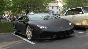 Is the huracan evo an augmented reality car? Matte Black Lamborghini Huracan Aventador Ferrari 458 Speciale Cars And Coffee Youtube