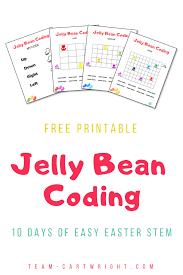 They're great for all ages. Jelly Bean Coding Activity An Easter Stem Project Team Cartwright