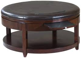 Round Tufted Leather Ottoman Coffee Table Collection Round Tufted Leather Otto In 2020 Leather Ottoman Coffee Table Round Ottoman Coffee Table Leather Top Coffee Table