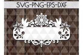 Looking for christmas images and vectors? Free Svg Christmas Frame Cutting File Xmas Ornament Papercut Dxf Pdf Download Free Svg Files Creative Fabrica