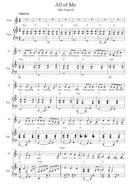 It also managed to knock pharrell's 'happy' from the billboard.this sheet music features an arrangemen… All Of Me Sheet Music For Piano Flute Solo Musescore Com