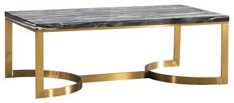 Gold ewalt 4 legs coffee table. Modrest Greely Glam Black And Gold Marble Coffee Table Contemporary Coffee Tables By Vig Furniture Inc Houzz