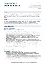 Financial services specialist resume example. Finance Specialist Resume Samples Qwikresume