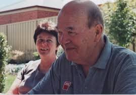 Queensland Legend Alan Butcher with trophy and sash at Perth Motorplex 2002  Australian Late Model Championship Photo by Brad Fatrat Steele