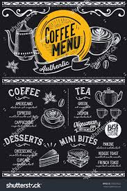 Coffee Drink Menu For Restaurant And Cafe Design Template With Hand Drawn Graphic Illustrations Sponsored A Coffee Menu Drink Menu Restaurant Menu Design