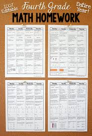 4th Grade Math Spiral Review 4th Grade Math Review Homework Quiz Bundle Math Homework Math Spiral Review 8th Grade Math