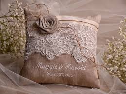 Custom Embroidery Is Welcome Elegant Wedding Pillow Customizable Personalized Wedding Ring Pillows Can Hochzeit Kissen Kissen Stickerei Ringkissen Hochzeit