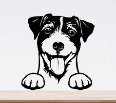 Download Jack Russell Terrier Svg Peeking Dog Svg Cricut Dog Dxf Etsy Dog Stencil Animal Stencil Animal Stencil Art