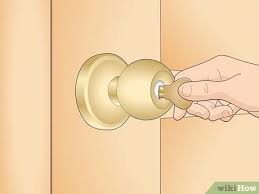 Move the paper clip around until it catches something or a click is heard. 5 Ways To Lock A Door Wikihow