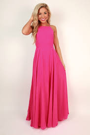 Fallin In Love Maxi Dress In Hot Pink Hot Pink Maxi Dress Classy Dress Pink Maxi Dress Outfit