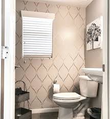 Bathroom Wall Stencil Painted Accent Wall Bathroom Ideas Comfortbydesignaz Diy Design Homedecor I Stencils Wall Stencil Painting On Walls Restroom Decor