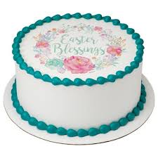Floral Easter Blessing Edible Cake Topper Image Walmart Com In 2020 Edible Image Cake Topper Edible Cake Toppers Edible Cake