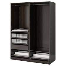 If storage space is still not enough, why not add another wardrobe from the rakkestad series? Pax Wardrobe Combination Black Brown Ikea